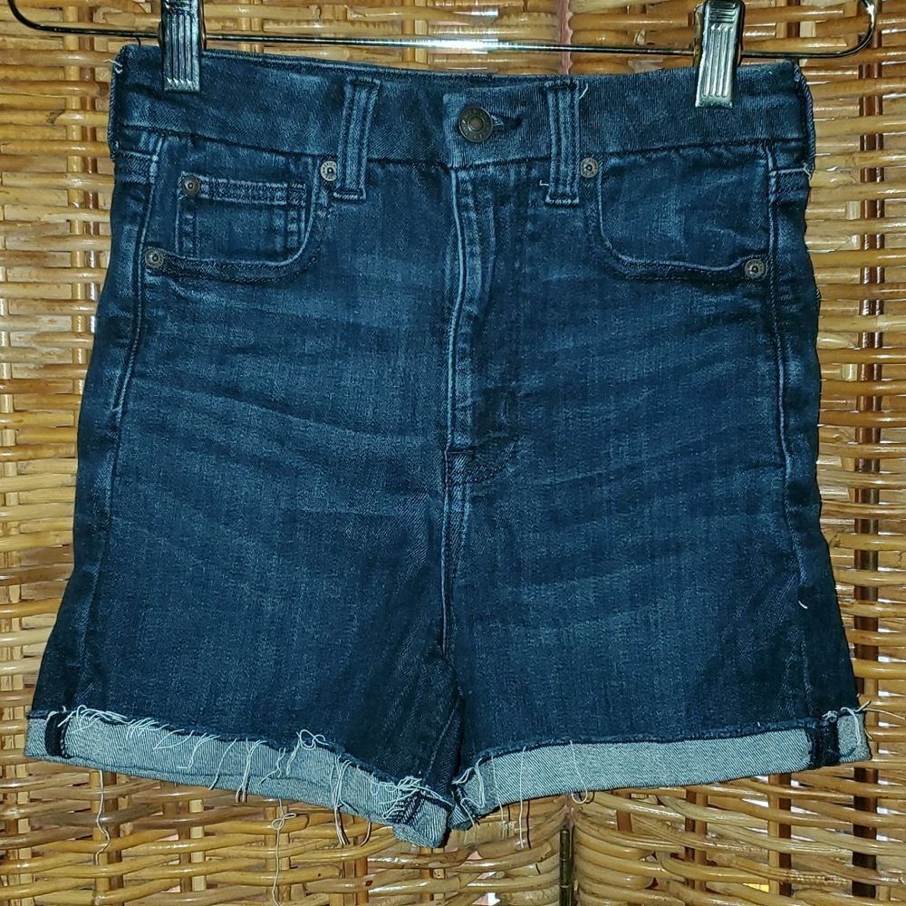 American Eagle Curvy Super Hi Rise Shortie Stretch Shorts 2